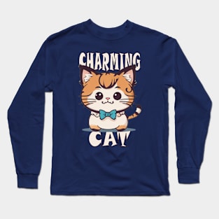 charming cat Long Sleeve T-Shirt